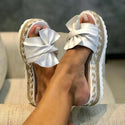 Women Sandals Platforms Bow design 2020 Summer Indoor Outdoor Flip-flops. - Fashionontheboardwalk