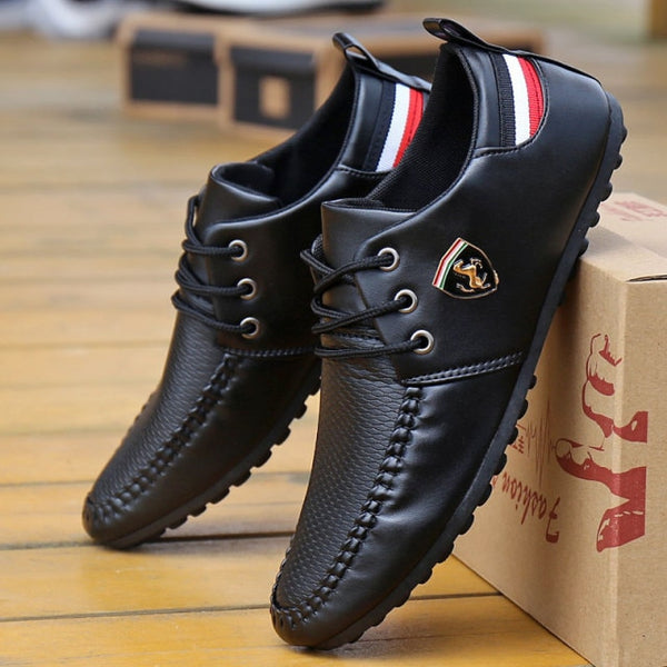 Solid Color Slip Men Shoes the British Sneakers. - Fashionontheboardwalk