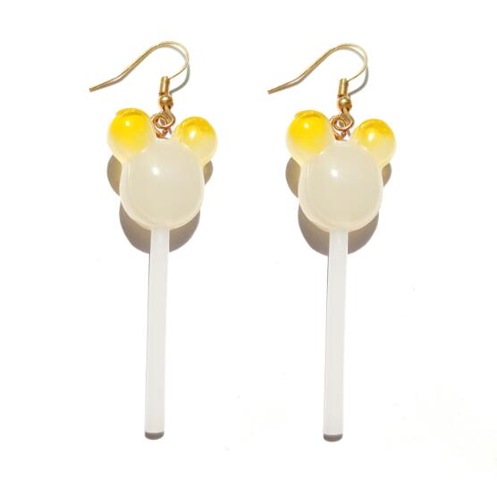 Earring For Women Resin Lollipop Drop Earrings Handmade.