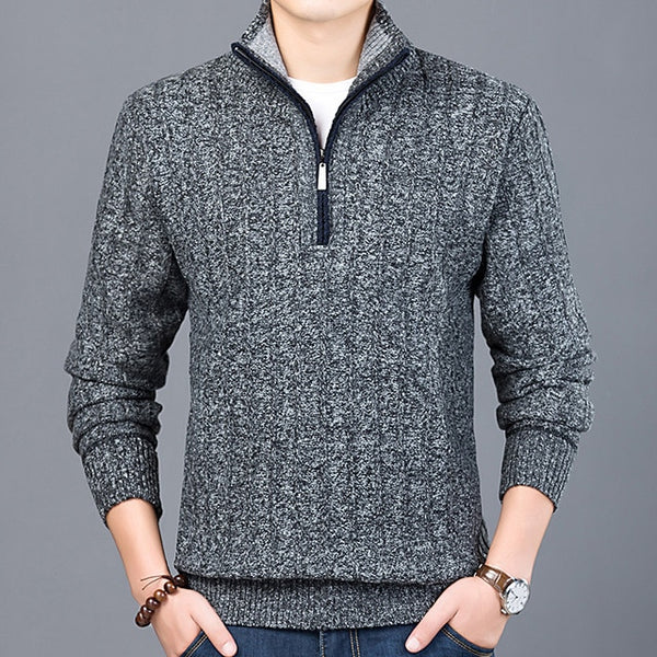 Men's Sweater Casual style Stand Collar Knitted Pullovers