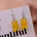 Sequins Resin Gummy Bear Dangle Earrings for Women