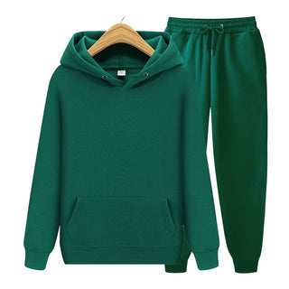Buy green Men's Sets Hoodies and Pants Slim Fit.