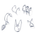 2pcs Fashion Gold Simple Clip Earrings For Women and Girls Pearl Cubic Zirconia. - Fashionontheboardwalk