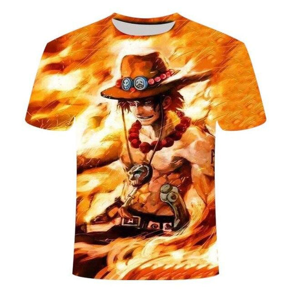 Luffy One Piece T-shirt Men's New Fashion Casual Wear 3D Printed Summer Top. - Fashionontheboardwalk