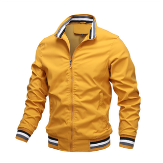 Buy xsxb10-yellow Men's Fashion Jackets and Coats 2022 Autumn.