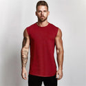 Men's Workout Sleeveless Shirt Bodybuilding Tank Top Fitness Sportswear..
