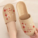 Summer Flax Slippers Women Casual Linen Multi-Style Non-Slip EVA. - Fashionontheboardwalk