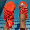 Women Sandals 2020 Summer Outdoor Beach Solid Fashion Gladiator Flats. - Fashionontheboardwalk