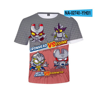 Buy sz-001 Boys Super Zings Sonic Print Clothes 3D Funny T-Shirts.