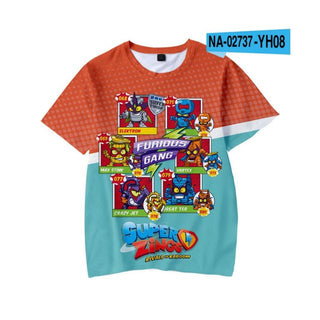 Buy sz1-004 Boys Super Zings Sonic Print Clothes 3D Funny T-Shirts.