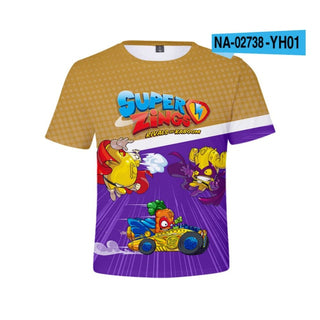 Buy sz-002 Boys Super Zings Sonic Print Clothes 3D Funny T-Shirts.