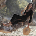 2021 Sexy Beach Wear Cover Up Sleeveless Hollow Dress Crochet Knitted. - Fashionontheboardwalk