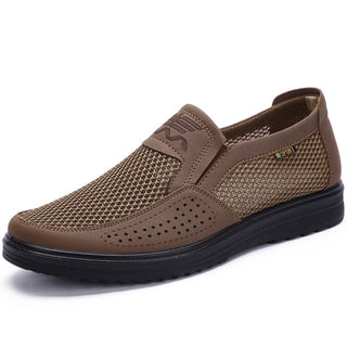 Buy brown Men's Casual Shoes Summer Style Mesh.