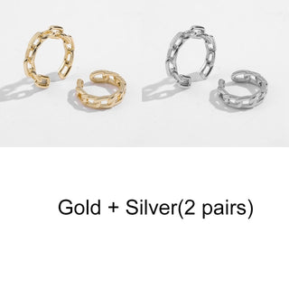 Buy 209552 Gold Color Clip Earrings.
