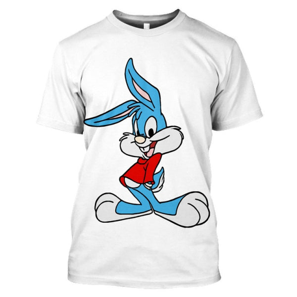 Short Sleeve T-shirt, Rabbit 3D Printed. - Fashionontheboardwalk