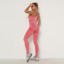 Seamless Women Sport's Set For Gym Long Sleeve Top Leggings Clothes. - Fashionontheboardwalk