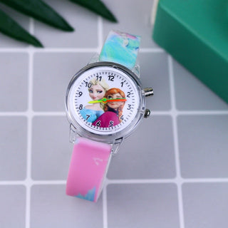 Buy pink-one-watch Fashion Cartoon Flash Light Girls Watches.
