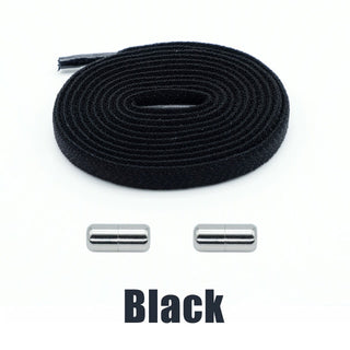 Buy black Elastic No Tie Shoelaces.