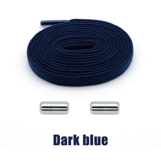Buy dark-blue Elastic No Tie Shoelaces.