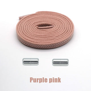 Buy purple-pink Elastic No Tie Shoelaces.