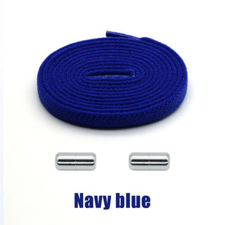 Buy navy-blue Elastic No Tie Shoelaces.
