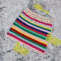 Daisy Chain Tube Top and Skirt Hand Crochet Women Bikini Set.